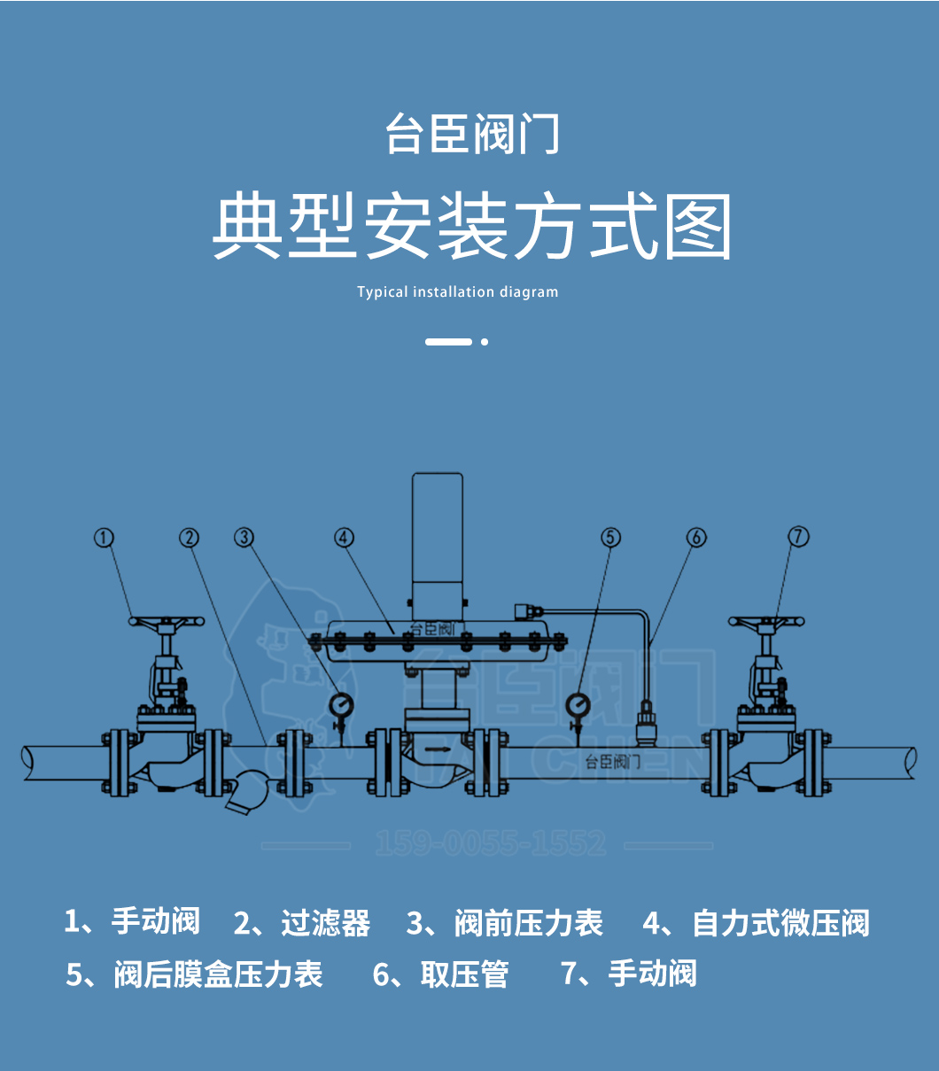 自力式微压调节阀安装图